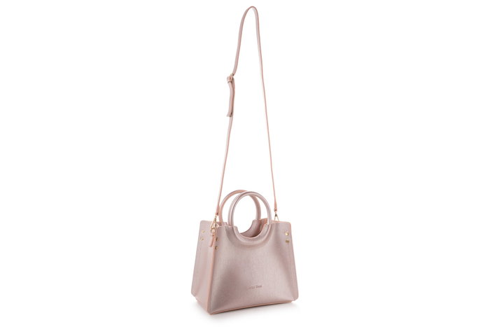 Lucky Bees 1229 Bolsa de cuerpo en polvo de cuero de polivinilo para mujer